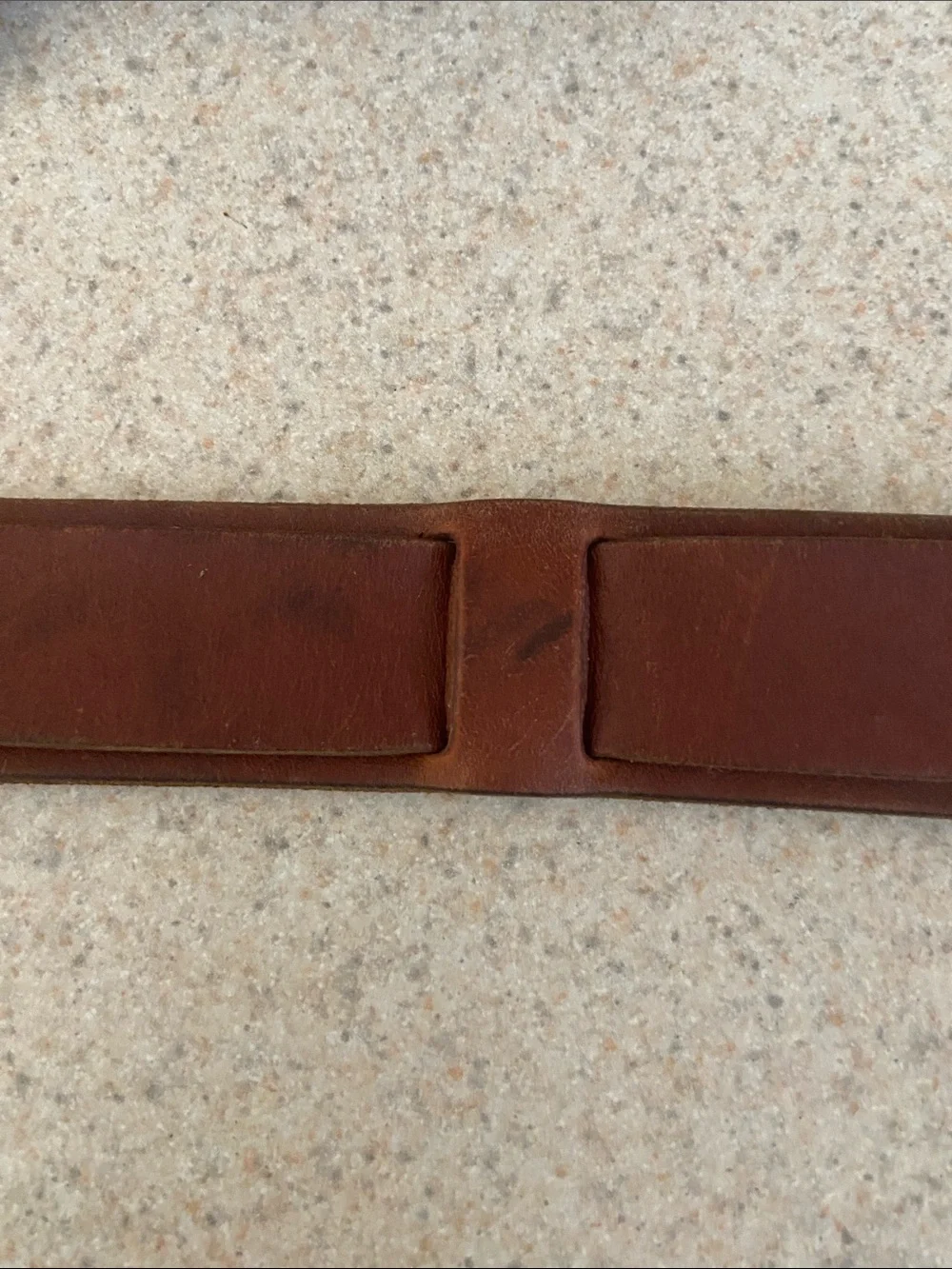 Lucky Brand Brown Leather Y2K Boho Statement Buckle Belt